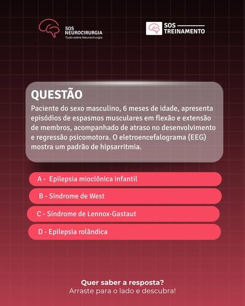 Post do Instagram do SOS Neurocirurgia